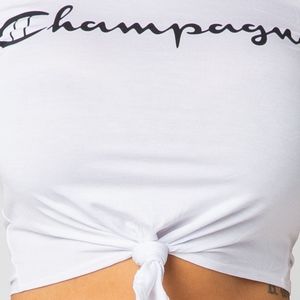 Champagne Graphic Crop Top